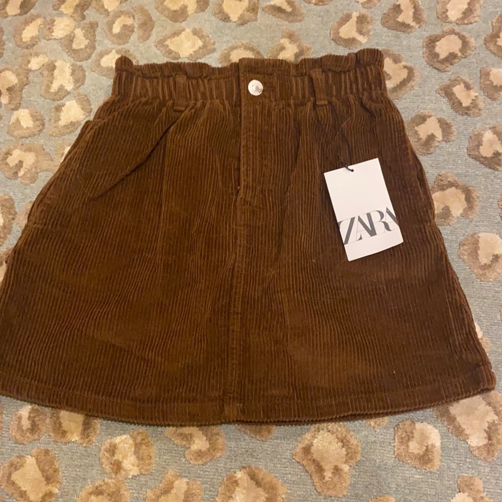 brown corduroy skirt
